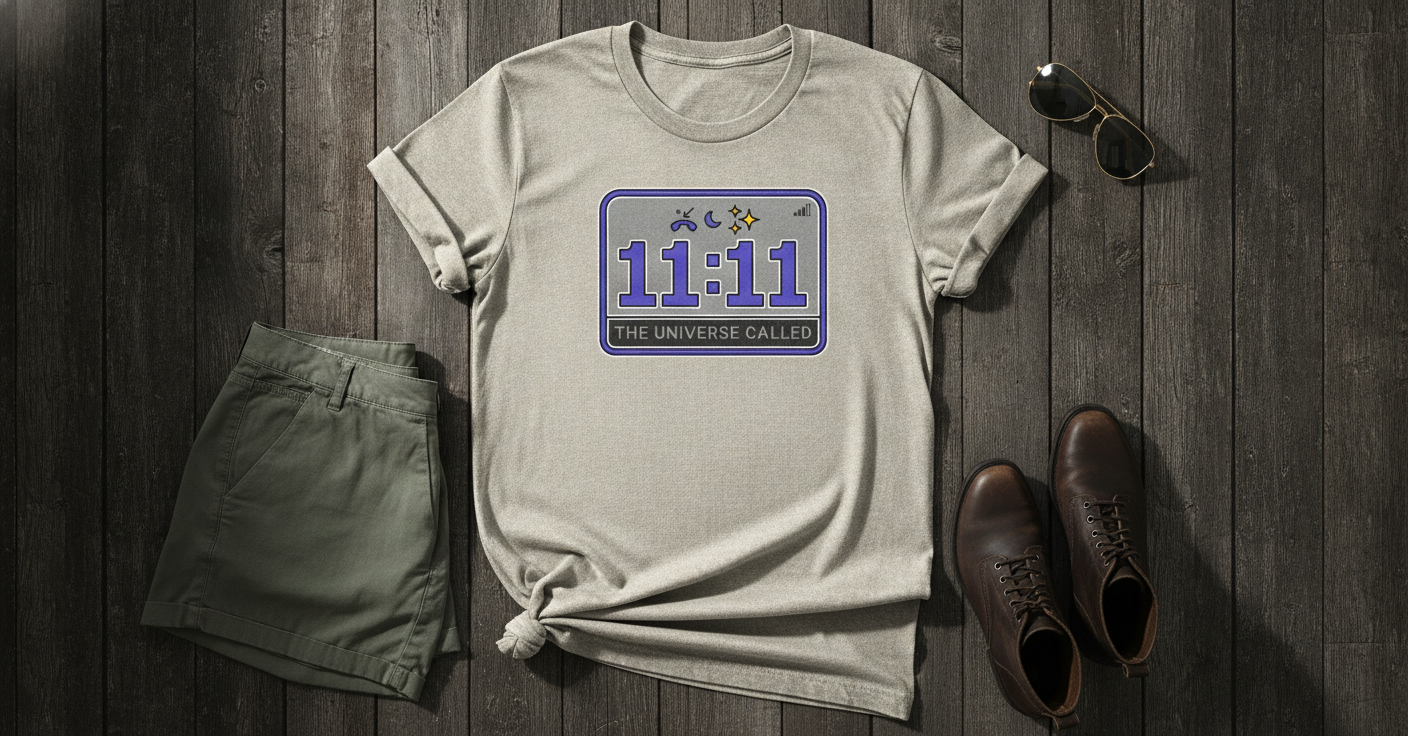 11:11 The Universe Called — Oversized Terry Tee | Élan