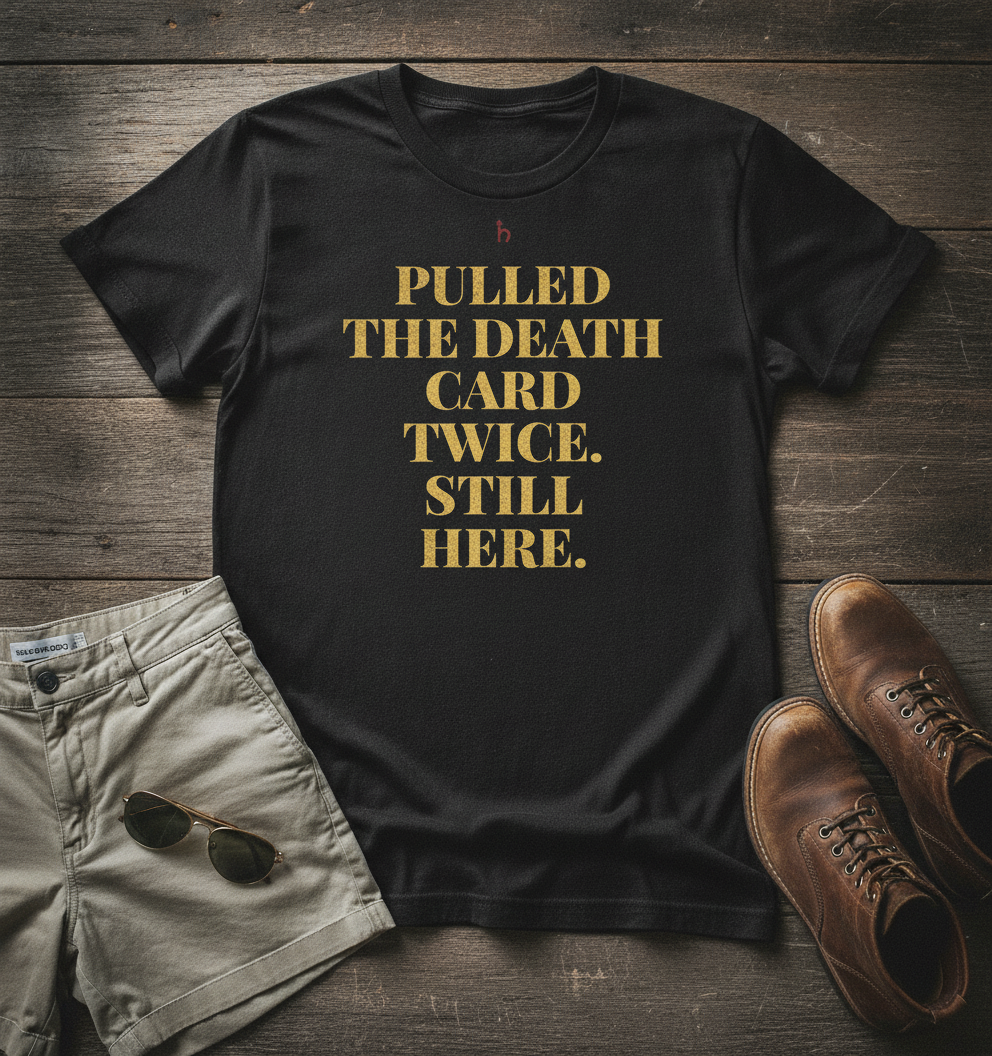 Pulled The Death Card Twice Oversized Tee