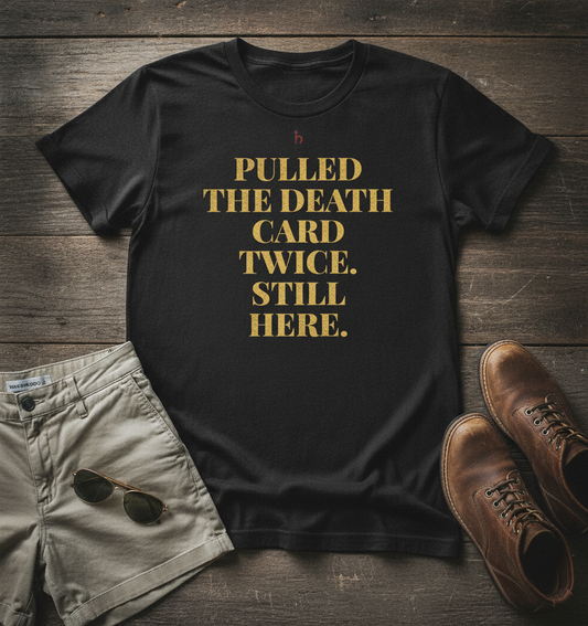 Pulled The Death Card Twice Oversized Tee