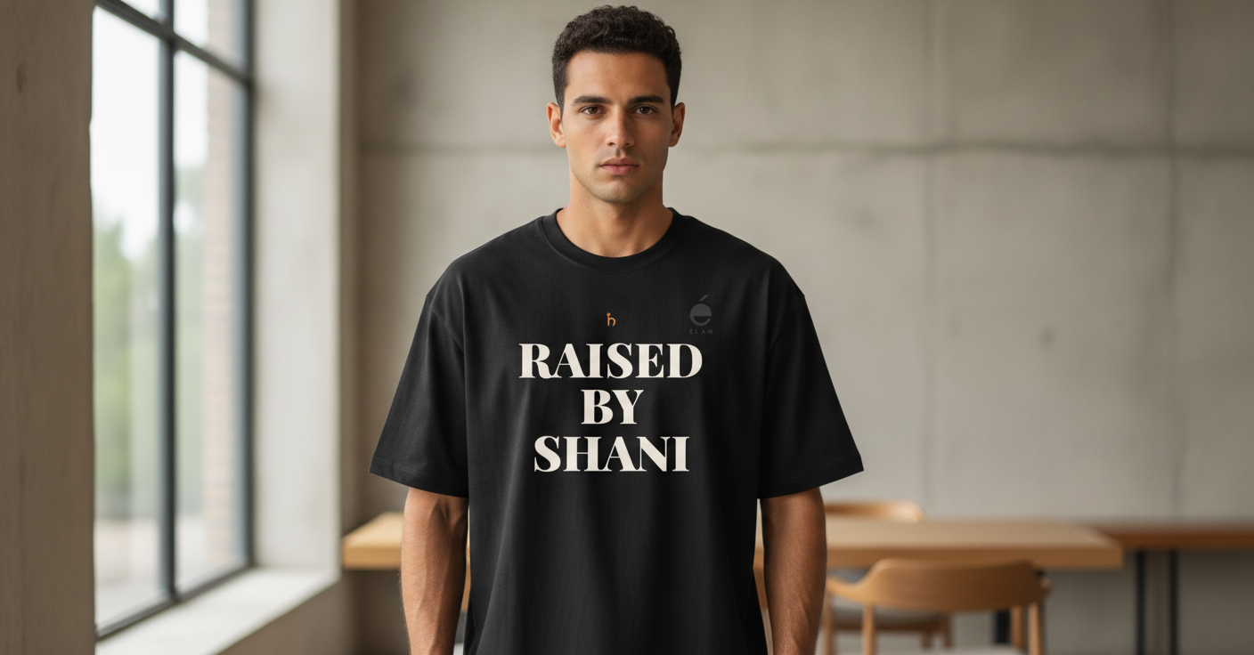 Raised By Shani — Saturn Karma Oversized Tee