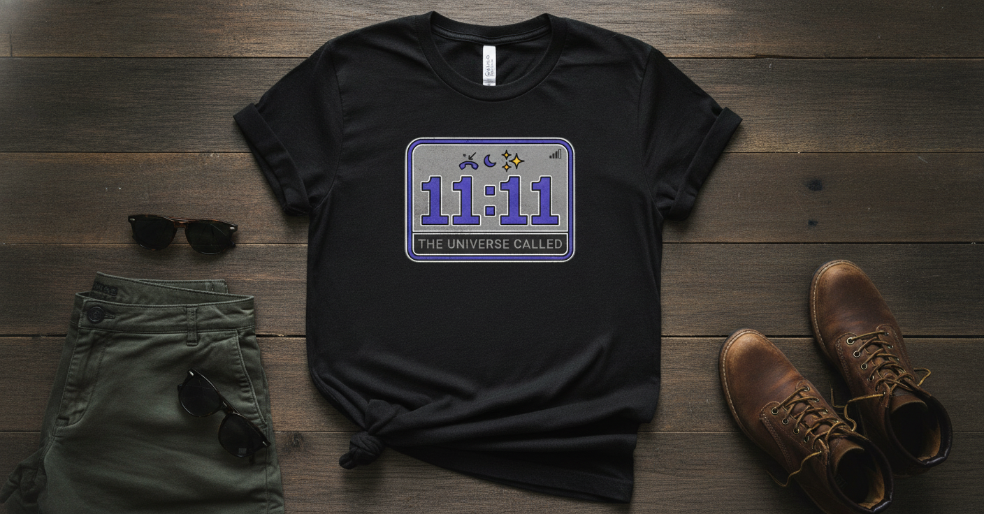 11:11 Angel Number Oversized Tee | The Universe Called