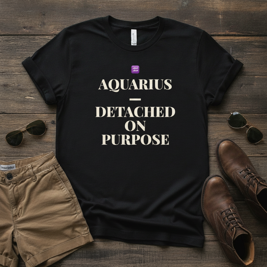 Terry Oversized Tee — Your Astrological Uniform (Black)
