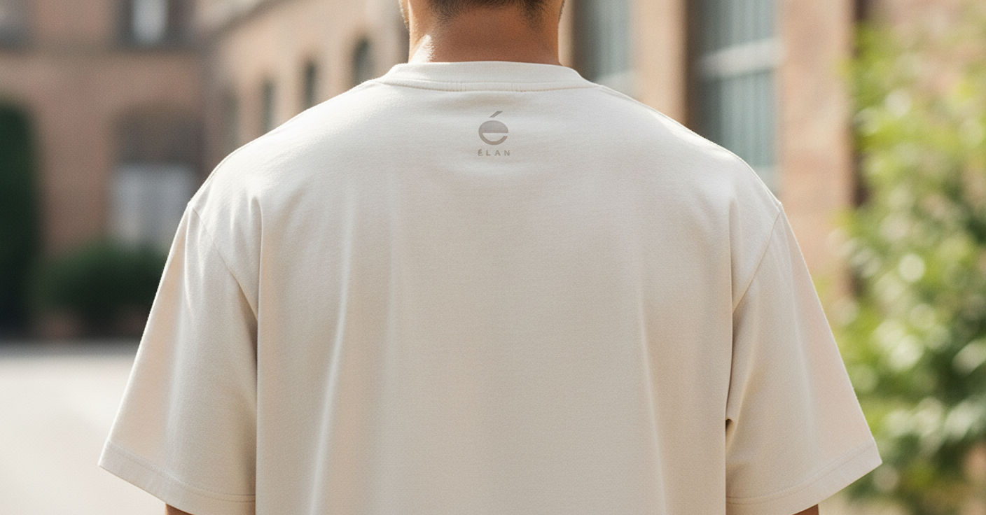 Ivory Terry Oversized Tee – 260 GSM Heavyweight Unisex Fit