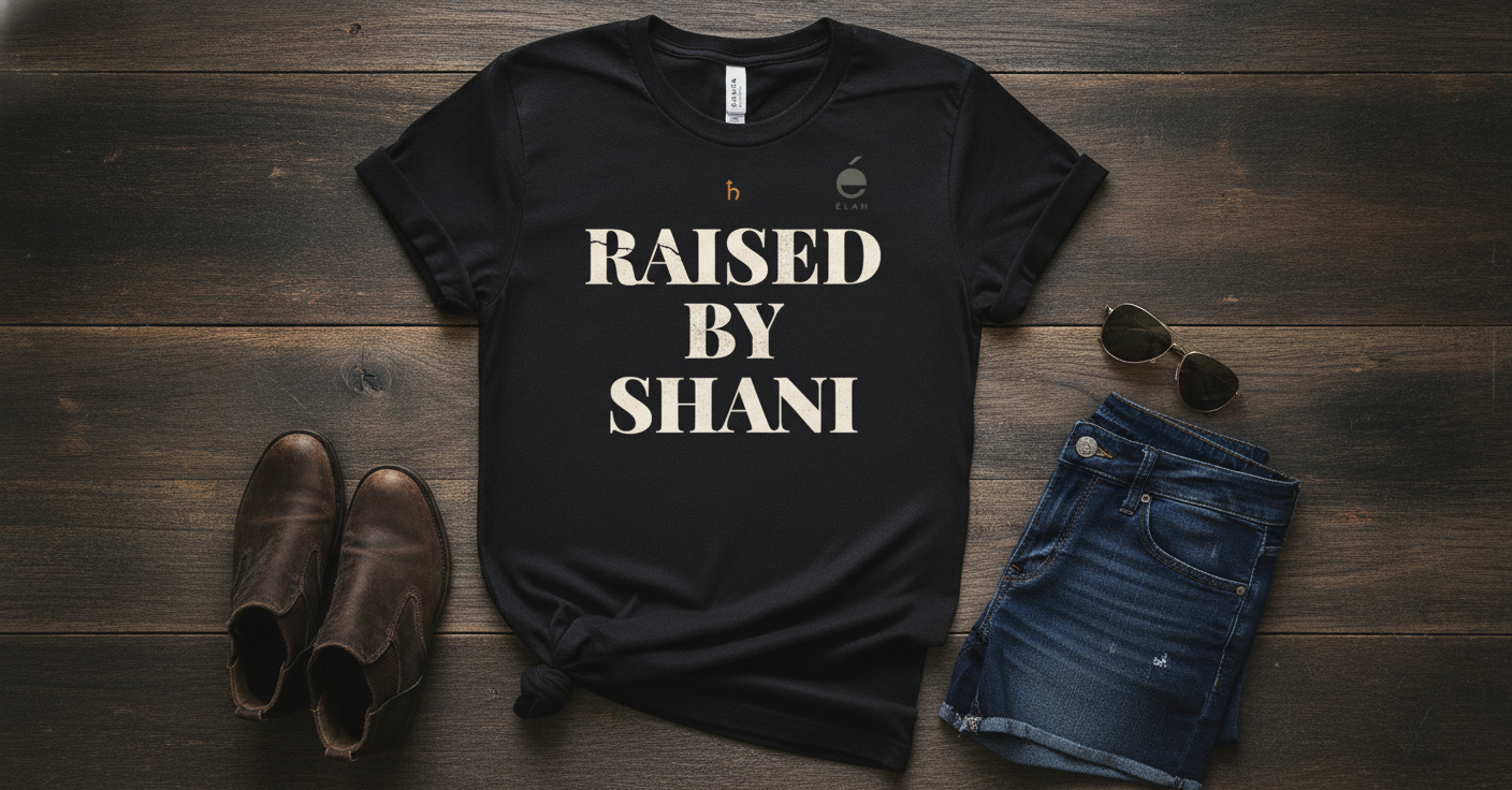 Raised By Shani — Saturn Karma Oversized Tee
