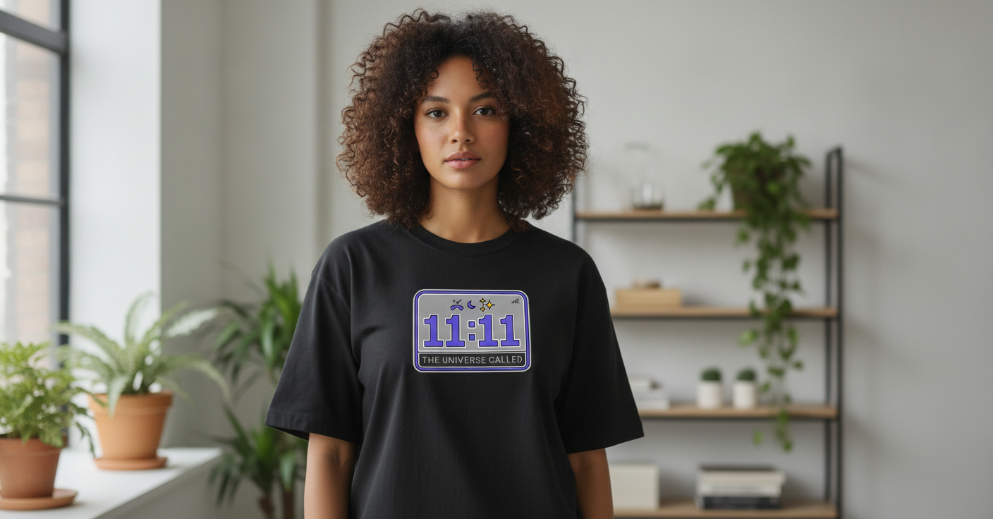 11:11 Angel Number Oversized Tee | The Universe Called