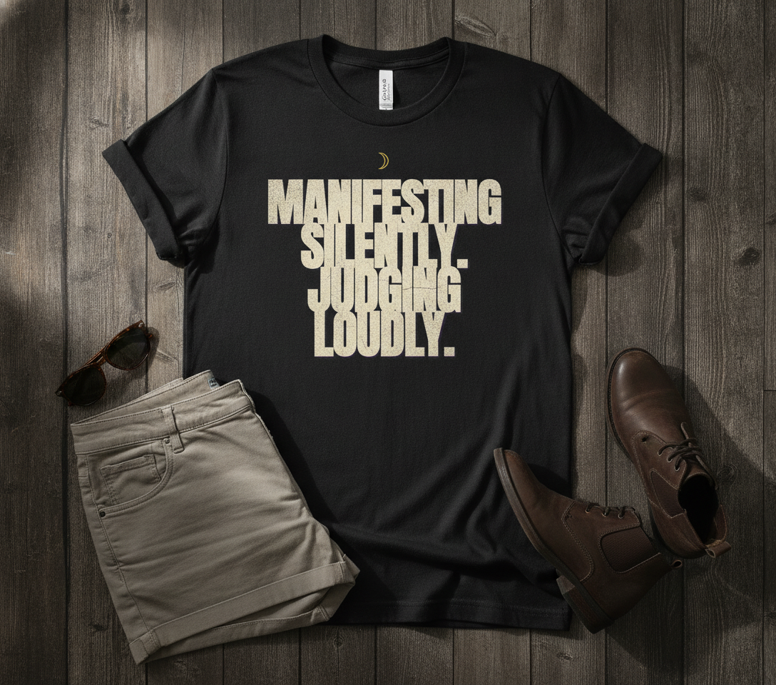 Manifesting Silently, Judging Loudly Oversized Tee