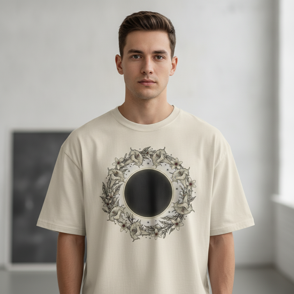 Ivory Terry Oversized Tee – 260 GSM Heavyweight Unisex Fit
