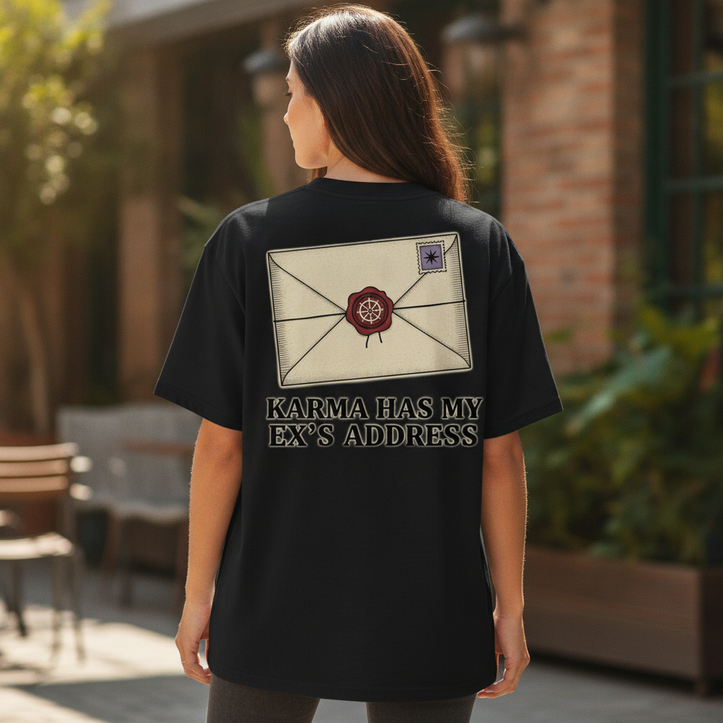 Astrology Unisex Oversized Tee - Meditating Yogi Design