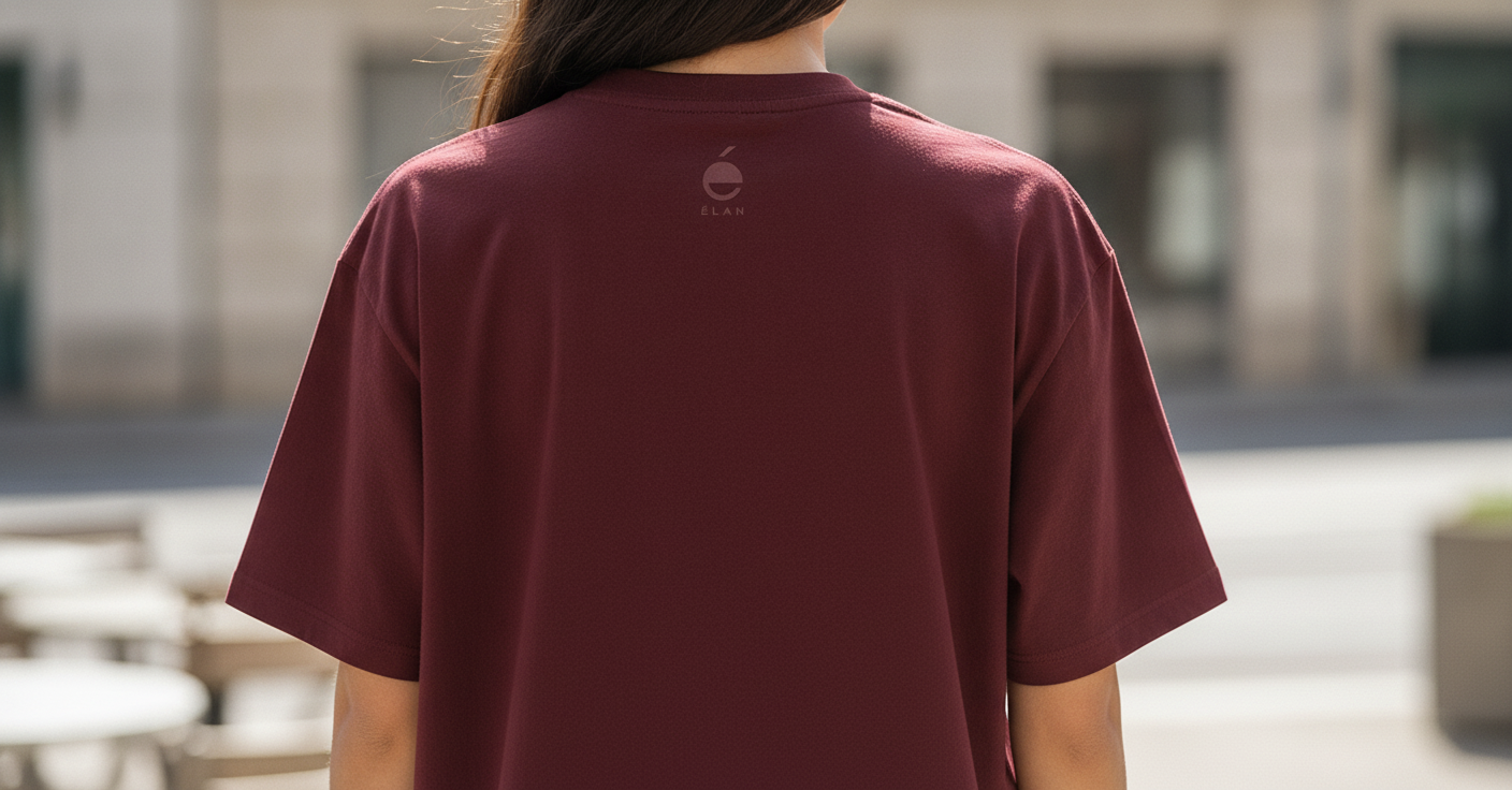 Grahan Eclipse Mandala Oversized Tee – Unisex Maroon 240 GSM